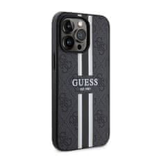 Guess Guess 4G Printed Stripes MagSafe - ohišje za iPhone 13 Pro (črno)