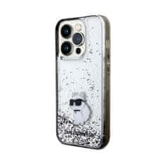 Karl Lagerfeld Karl Lagerfeld Liquid Glitter Choupette - Ohišje za iPhone 14 Pro (prozorno)