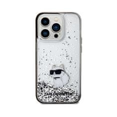 Karl Lagerfeld Karl Lagerfeld Liquid Glitter Choupette - Ohišje za iPhone 14 Pro (prozorno)