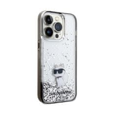 Karl Lagerfeld Karl Lagerfeld Liquid Glitter Choupette - Ohišje za iPhone 14 Pro (prozorno)