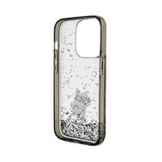 Karl Lagerfeld Karl Lagerfeld Liquid Glitter Choupette - Ohišje za iPhone 14 Pro (prozorno)