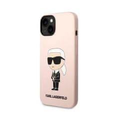 Karl Lagerfeld Karl Lagerfeld Silikonski etui NFT Ikonik - iPhone 14 Plus (roza)