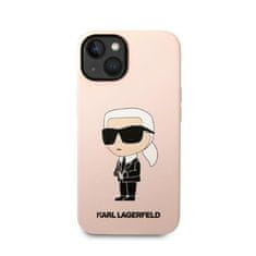 Karl Lagerfeld Karl Lagerfeld Silikonski etui NFT Ikonik - iPhone 14 Plus (roza)