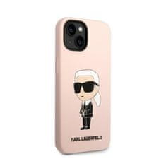 Karl Lagerfeld Karl Lagerfeld Silikonski etui NFT Ikonik - iPhone 14 Plus (roza)