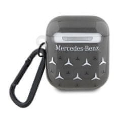 MERCEDES Mercedes Veliki zvezdni vzorec - etui za AirPods 1/2 generacije (črn)