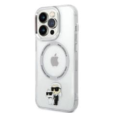 Karl Lagerfeld Karl Lagerfeld IML NFT Karl &amp; Choupette Magsafe - Ohišje za iPhone 14 Pro (prozorno)