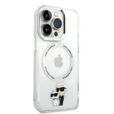 Karl Lagerfeld Karl Lagerfeld IML NFT Karl &amp; Choupette Magsafe - Ohišje za iPhone 14 Pro (prozorno)