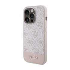 Guess Guess 4G Bottom Stripe Metal Logo Collection - Ohišje za iPhone 15 Pro (roza)