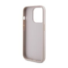 Guess Guess 4G Bottom Stripe Metal Logo Collection - Ohišje za iPhone 15 Pro (roza)