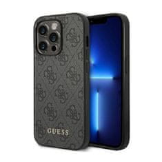 Guess Guess 4G Metal Gold Logo - Ohišje za iPhone 14 Pro Max (sivo)