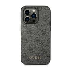 Guess Guess 4G Metal Gold Logo - Ohišje za iPhone 14 Pro Max (sivo)