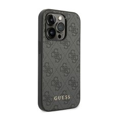 Guess Guess 4G Metal Gold Logo - Ohišje za iPhone 14 Pro Max (sivo)