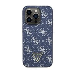 Guess Guess 4G Triangle Metal Logo - Ohišje za iPhone 15 Pro (modro)