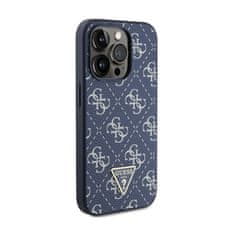 Guess Guess 4G Triangle Metal Logo - Ohišje za iPhone 15 Pro (modro)