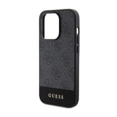 Guess Guess 4G Bottom Stripe Metal Logo Collection - Ohišje za iPhone 15 Pro (sivo)