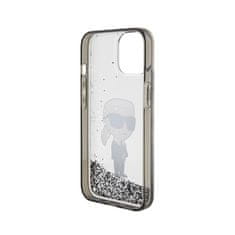 Karl Lagerfeld Karl Lagerfeld Liquid Glitter Iconic - ohišje za iPhone 15 (prozorno)