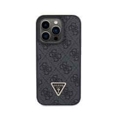 Guess Guess usnje 4G Triangle Strass - Ohišje za iPhone 15 Pro (črno)