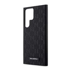 Karl Lagerfeld Karl Lagerfeld Saffiano Monogram Metal Logo - Ohišje za Samsung Galaxy S23 Ultra (črno)