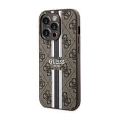 Guess Guess 4G Printed Stripes MagSafe - Ohišje za iPhone 14 Pro (rjavo)