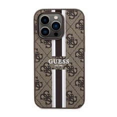 Guess Guess 4G Printed Stripes MagSafe - Ohišje za iPhone 14 Pro (rjavo)