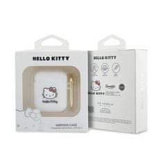 HELLO KITTY Hello Kitty Silikonski 3D Kitty Head - AirPods 1/2 gen etui (bela)