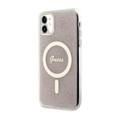 Guess Guess 4G MagSafe - ohišje za iPhone 11 (roza)