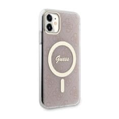 Guess Guess 4G MagSafe - ohišje za iPhone 11 (roza)