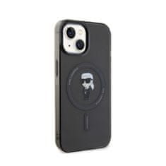 Karl Lagerfeld Karl Lagerfeld IML Ikonik MagSafe - Ohišje za iPhone 15 (črno)