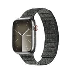 Crong Crong Melange - Magnetni trak za Apple Watch 42/44/45/49 mm (črn melanž)