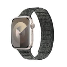 Crong Crong Melange - Magnetni trak za Apple Watch 42/44/45/49 mm (črn melanž)