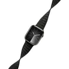 Crong Crong Melange - Magnetni trak za Apple Watch 42/44/45/49 mm (črn melanž)