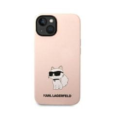 Karl Lagerfeld Karl Lagerfeld Silikonski ovitek NFT Choupette - iPhone 14 Plus (roza)