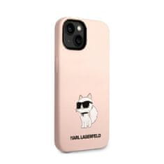 Karl Lagerfeld Karl Lagerfeld Silikonski ovitek NFT Choupette - iPhone 14 Plus (roza)