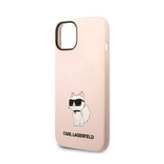 Karl Lagerfeld Karl Lagerfeld Silikonski ovitek NFT Choupette - iPhone 14 Plus (roza)