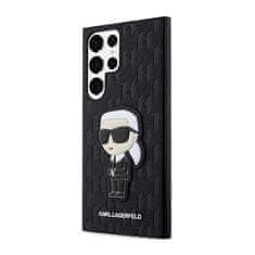 Karl Lagerfeld Karl Lagerfeld NFT Saffiano Monogram Ikonik - Ohišje za Samsung Galaxy S23 Ultra (črno)