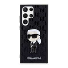 Karl Lagerfeld Karl Lagerfeld NFT Saffiano Monogram Ikonik - Ohišje za Samsung Galaxy S23 Ultra (črno)