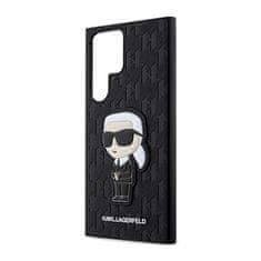 Karl Lagerfeld Karl Lagerfeld NFT Saffiano Monogram Ikonik - Ohišje za Samsung Galaxy S23 Ultra (črno)