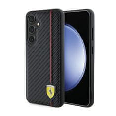 Ferrari Ferrari Carbon Printed Line - Ohišje za Samsung Galaxy S24 (črno)