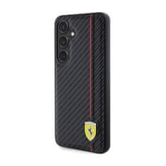 Ferrari Ferrari Carbon Printed Line - Ohišje za Samsung Galaxy S24 (črno)