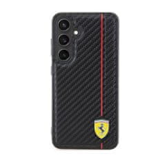 Ferrari Ferrari Carbon Printed Line - Ohišje za Samsung Galaxy S24 (črno)