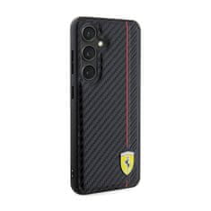 Ferrari Ferrari Carbon Printed Line - Ohišje za Samsung Galaxy S24 (črno)