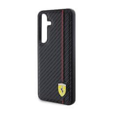 Ferrari Ferrari Carbon Printed Line - Ohišje za Samsung Galaxy S24 (črno)