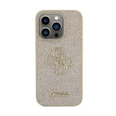 Guess Ohišje Guess Glitter Script Big 4G - iPhone 15 Pro Max (zlato)