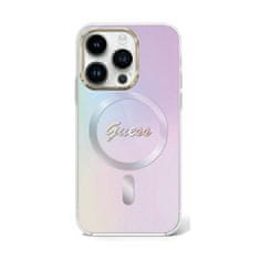 Guess Guess IML Iridescent MagSafe - ohišje za iPhone 15 Pro (vijolično)