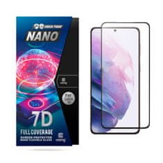 Crong Crong 7D Nano prilagodljivo steklo - Nezlomljivo hibridno steklo 9H za celoten zaslon telefona Samsung Galaxy S21