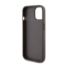 Guess Guess 4G Bottom Stripe Metal Logo Collection - Ohišje za iPhone 15 (rjavo)