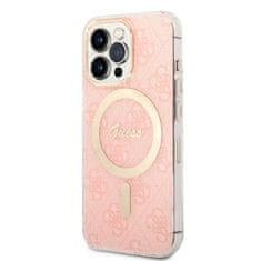 Guess Guess Bundle Pack MagSafe 4G - MagSafe etui za iPhone 13 Pro + komplet polnilnika (roza/zlata)