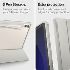 NEW Spigen Ultra Hybrid Pro - Ohišje za Samsung Galaxy Tab S9+ 12,4" (sivo)