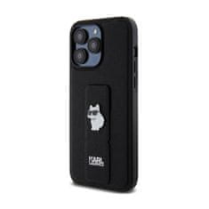 Karl Lagerfeld Karl Lagerfeld Gripstand Saffiano Choupette Pins - Ohišje za iPhone 13 Pro (črno)