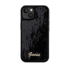 Guess Guess Sequin Script Metal - Ohišje za iPhone 14 (črno)